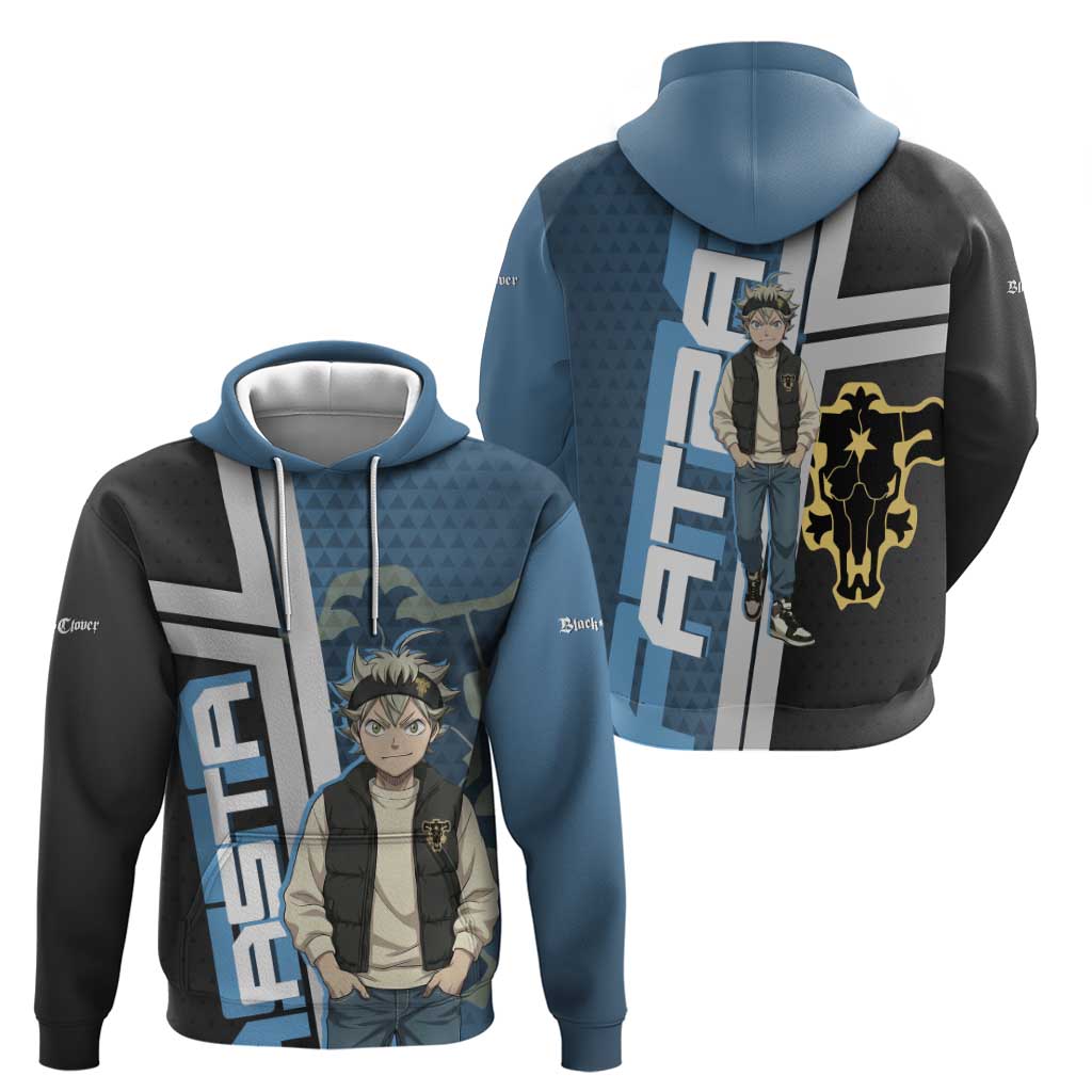 Asta from Black Clover in Modern Streetwear Zip Hoodie Black Clover Anime Aesthetic - Asta Style