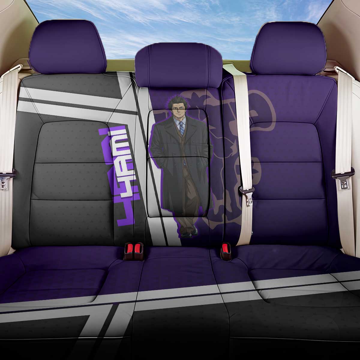 Yami Sukehiro Back Car Seat Cover Dark Anime Graphic Style