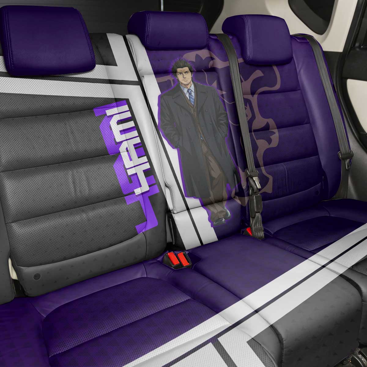 Yami Sukehiro Back Car Seat Cover Dark Anime Graphic Style