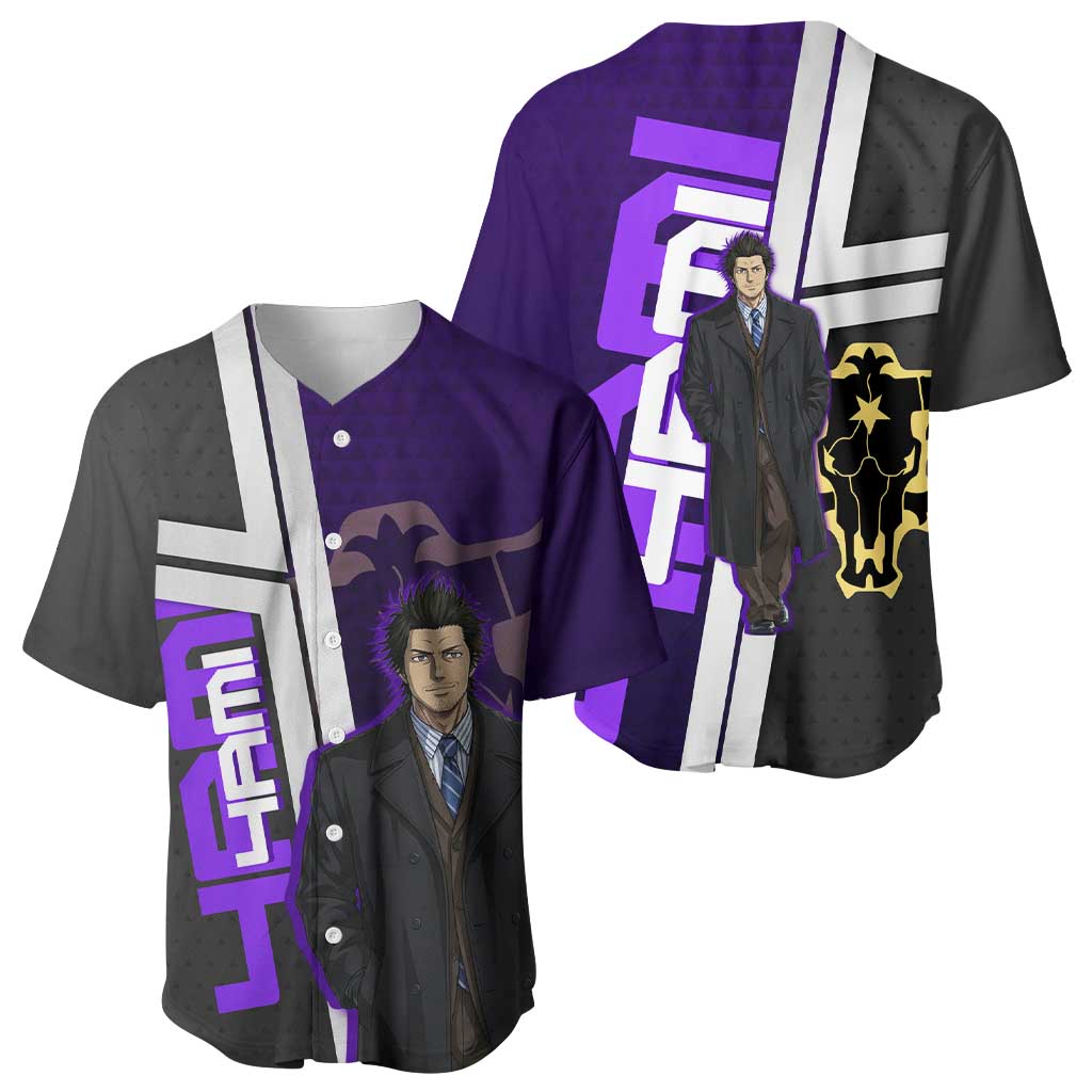 Yami Sukehiro Baseball Jersey Dark Anime Graphic Style