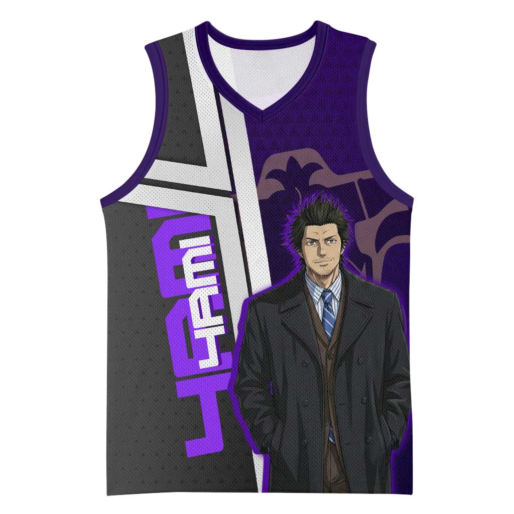 Yami Sukehiro Basketball Jersey Dark Anime Graphic Style