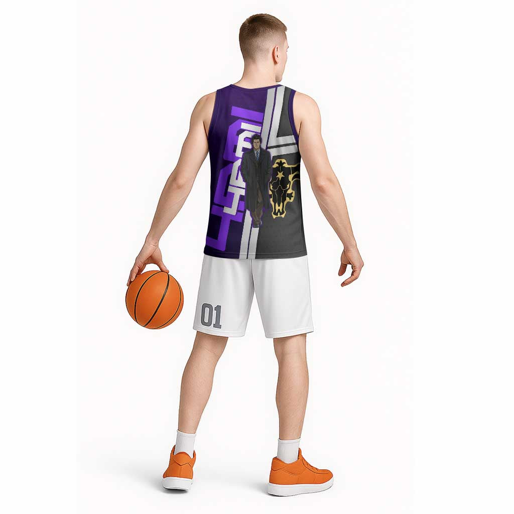 Yami Sukehiro Basketball Jersey Dark Anime Graphic Style