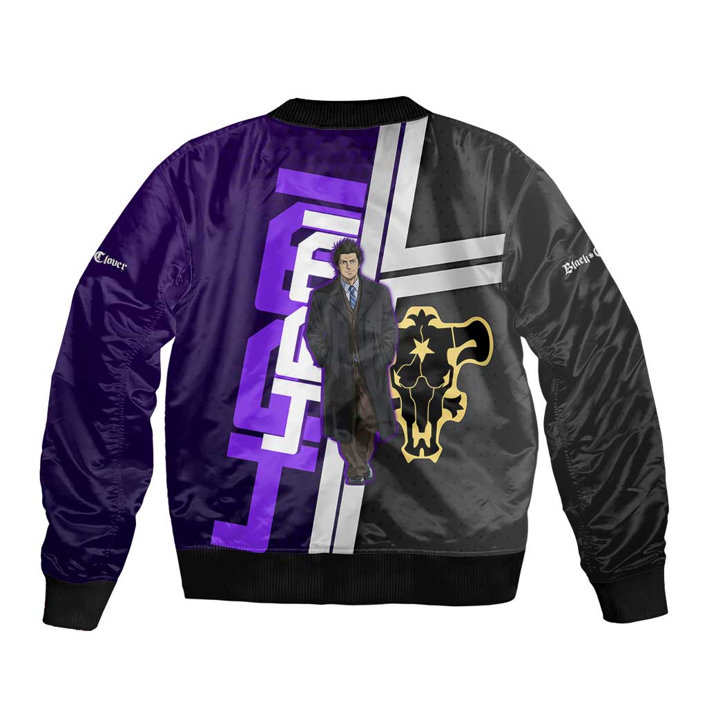 Yami Sukehiro Bomber Jacket Dark Anime Graphic Style