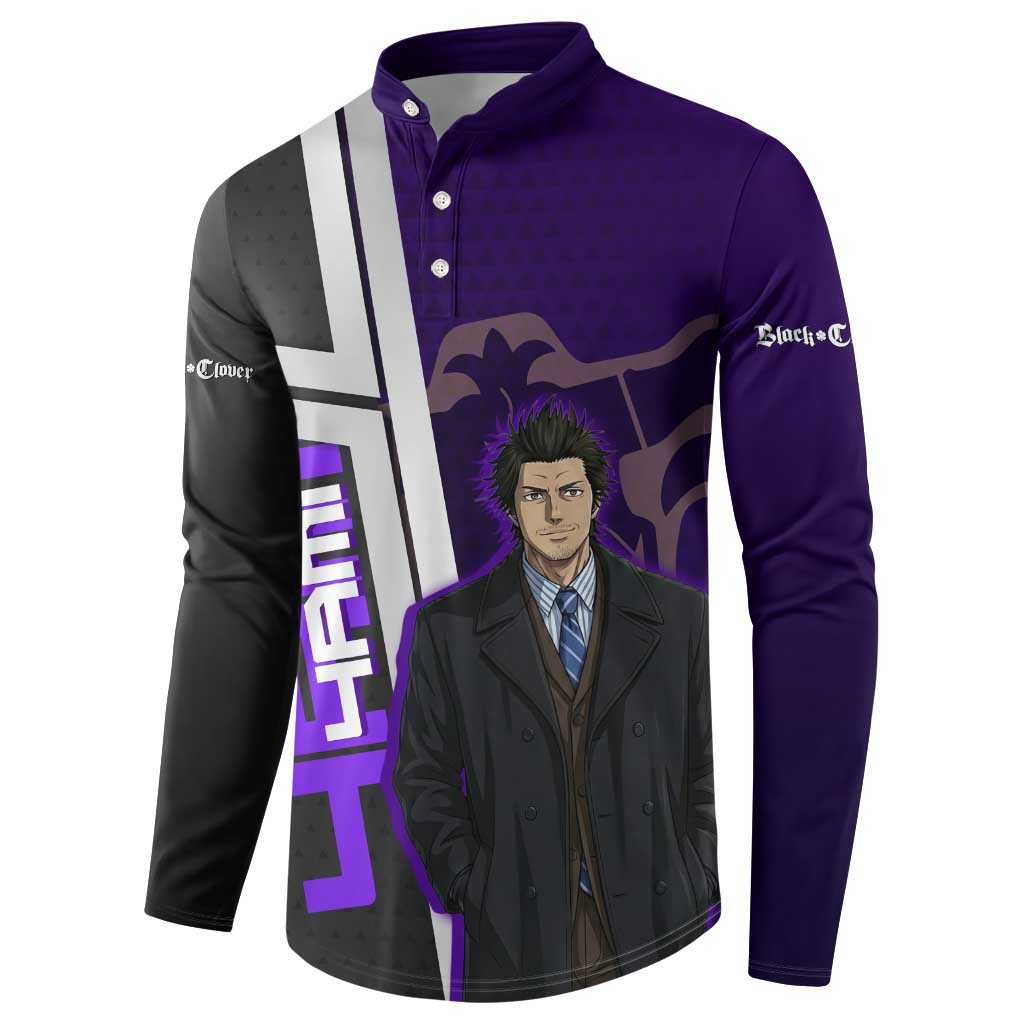 Yami Sukehiro Button Sweatshirt Dark Anime Graphic Style