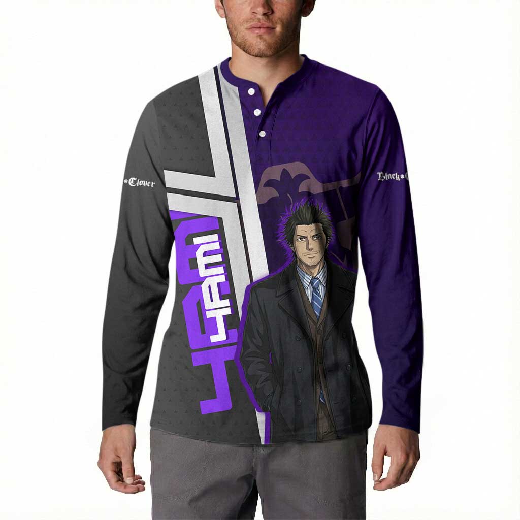 Yami Sukehiro Button Sweatshirt Dark Anime Graphic Style