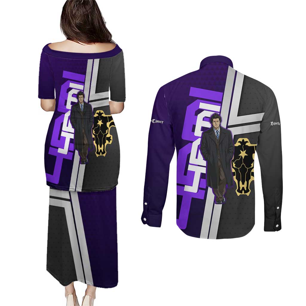 Yami Sukehiro Couples Matching Puletasi and Long Sleeve Button Shirt Dark Anime Graphic Style