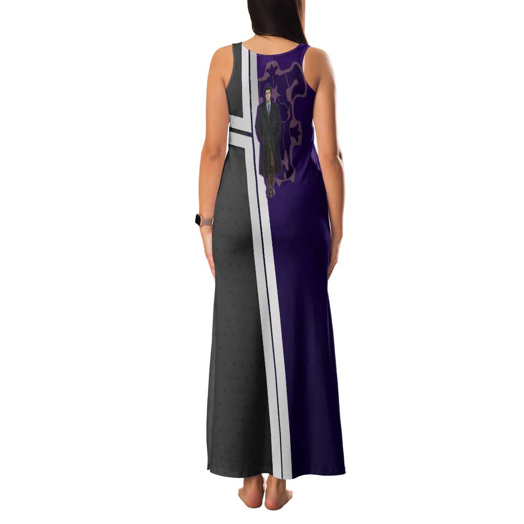 Yami Sukehiro Family Matching Tank Maxi Dress and Hawaiian Shirt Dark Anime Graphic Style
