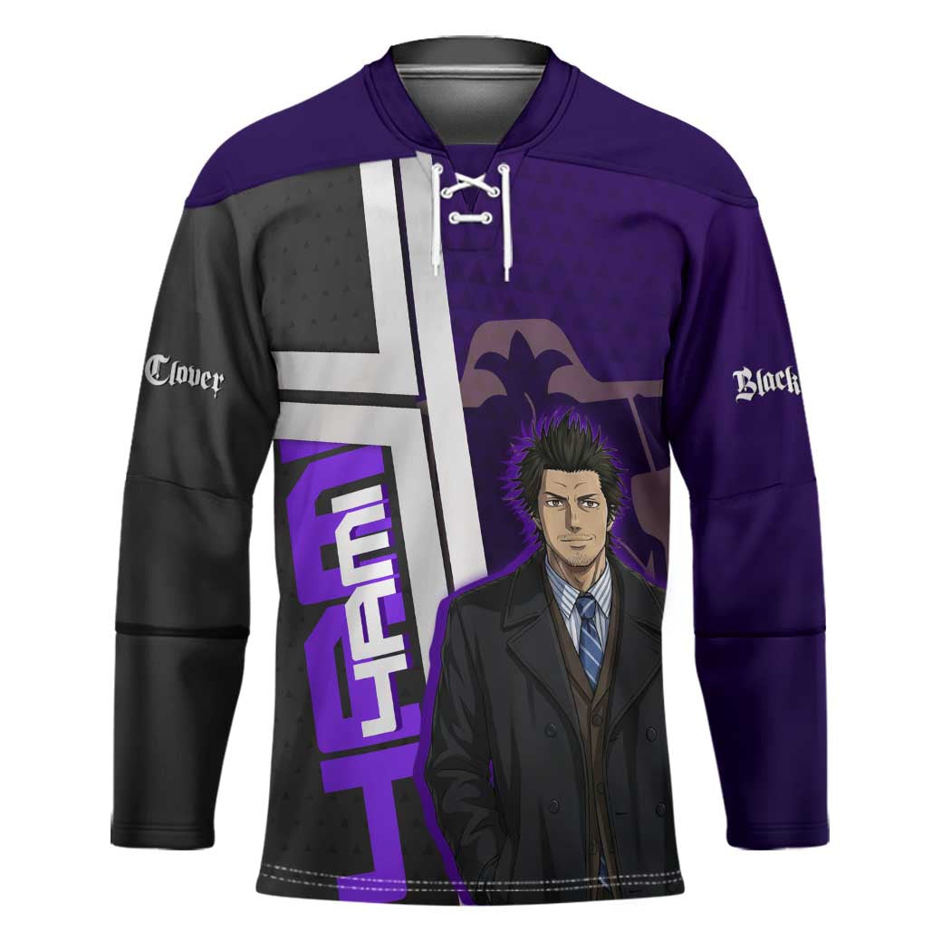 Yami Sukehiro Hockey Jersey Dark Anime Graphic Style