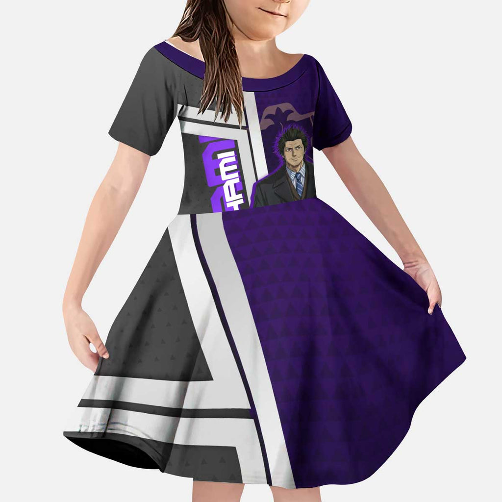 Yami Sukehiro Kid Short Sleeve Dress Dark Anime Graphic Style