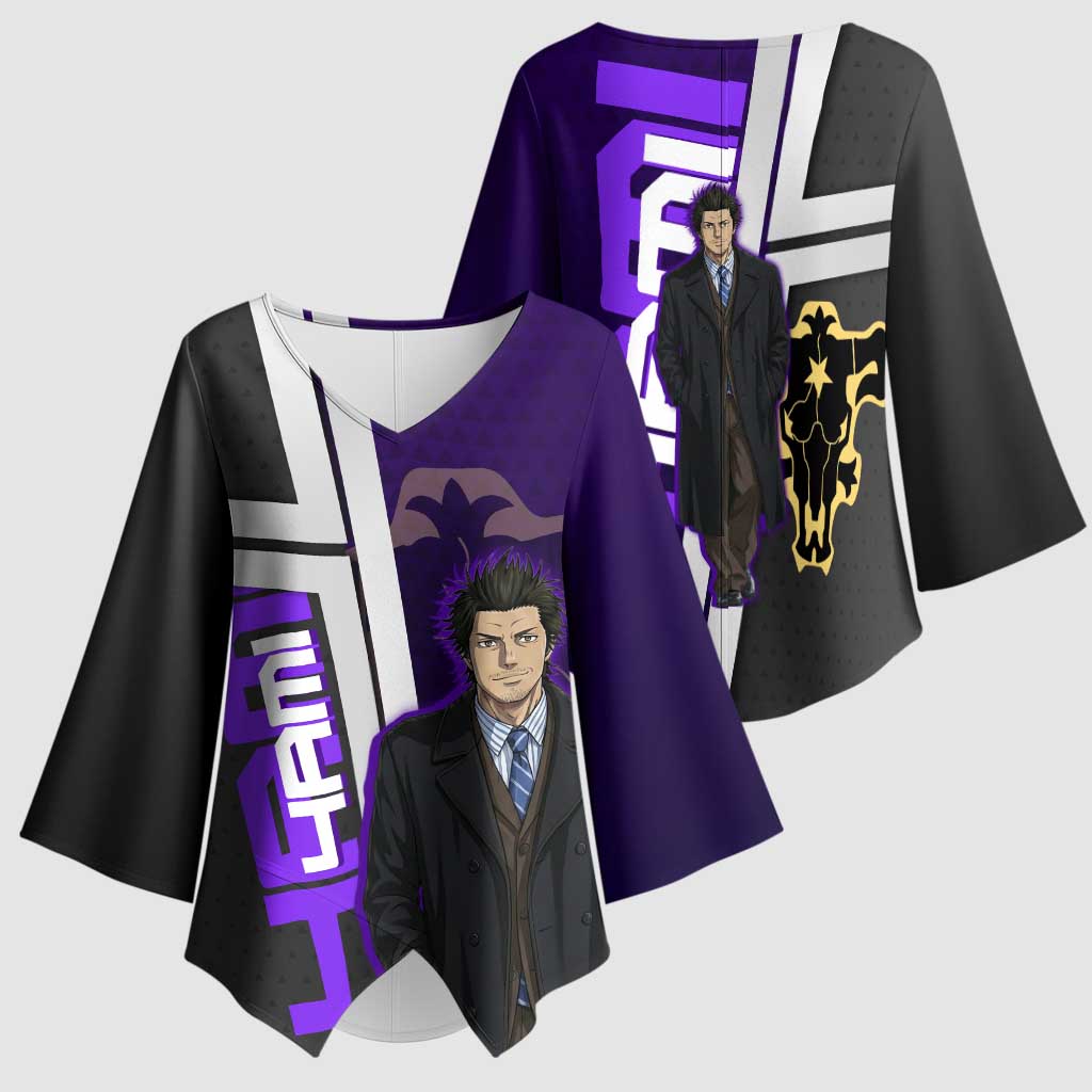 Yami Sukehiro Kimono Sleeve Blouse Dark Anime Graphic Style