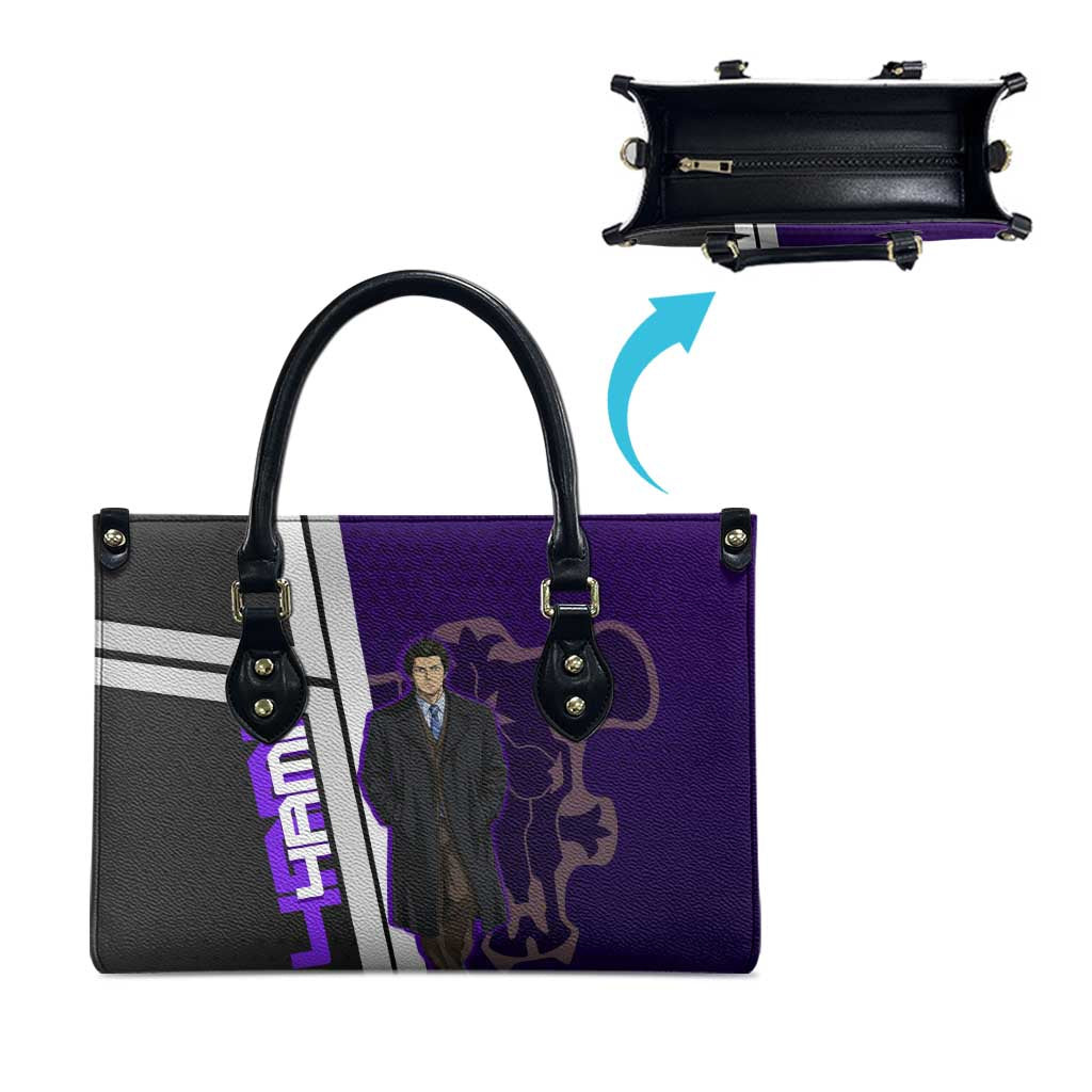 Yami Sukehiro Leather Bag Dark Anime Graphic Style