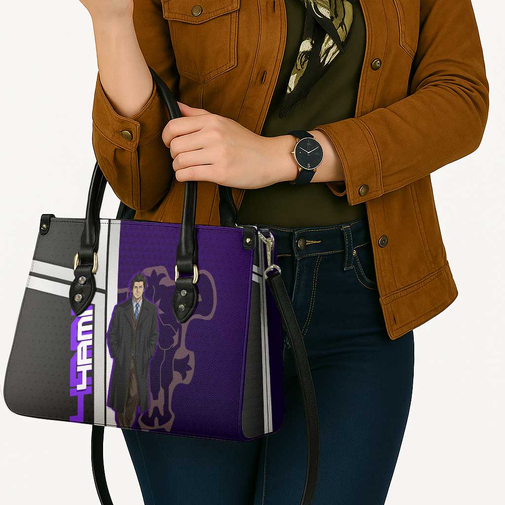 Yami Sukehiro Leather Bag Dark Anime Graphic Style