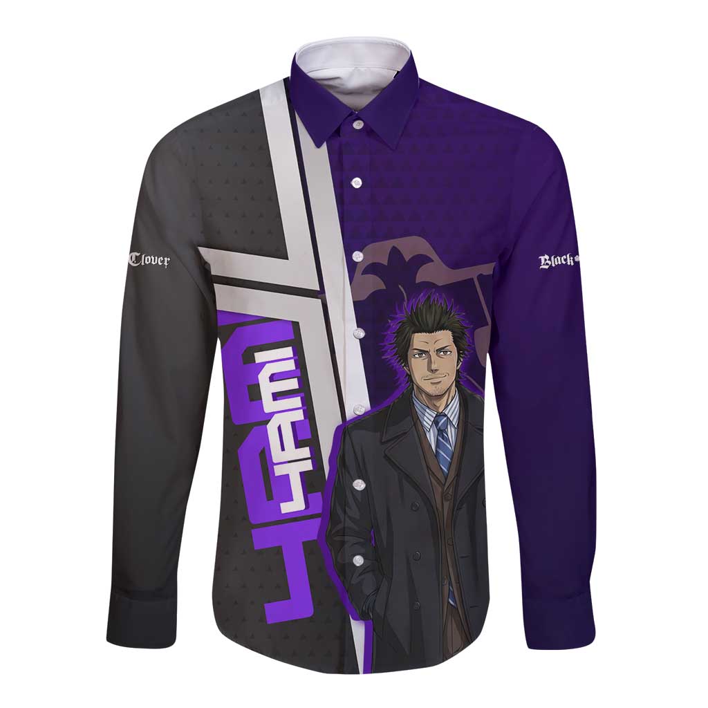 Yami Sukehiro Long Sleeve Button Shirt Dark Anime Graphic Style