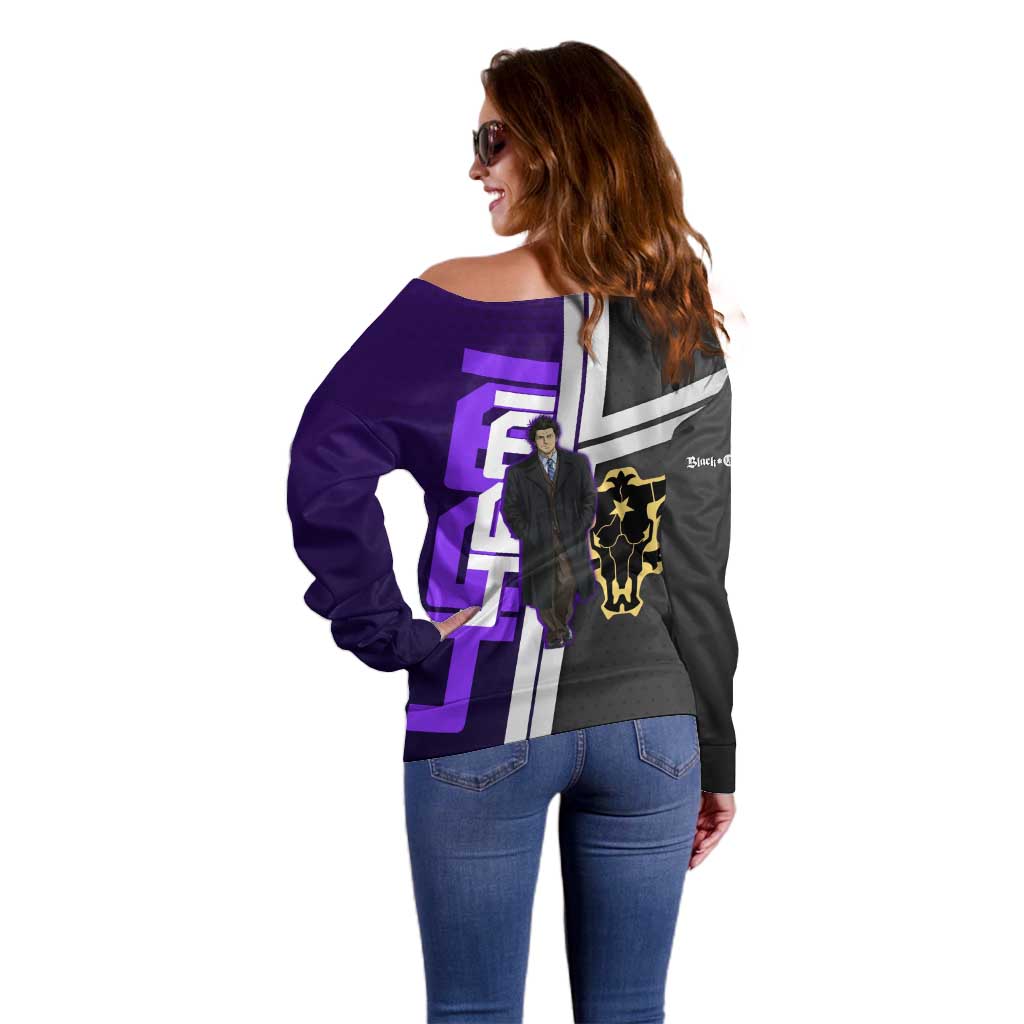 Yami Sukehiro Off Shoulder Sweater Dark Anime Graphic Style