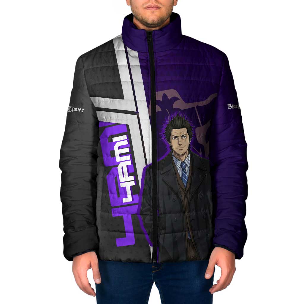 Yami Sukehiro Padded Jacket Dark Anime Graphic Style