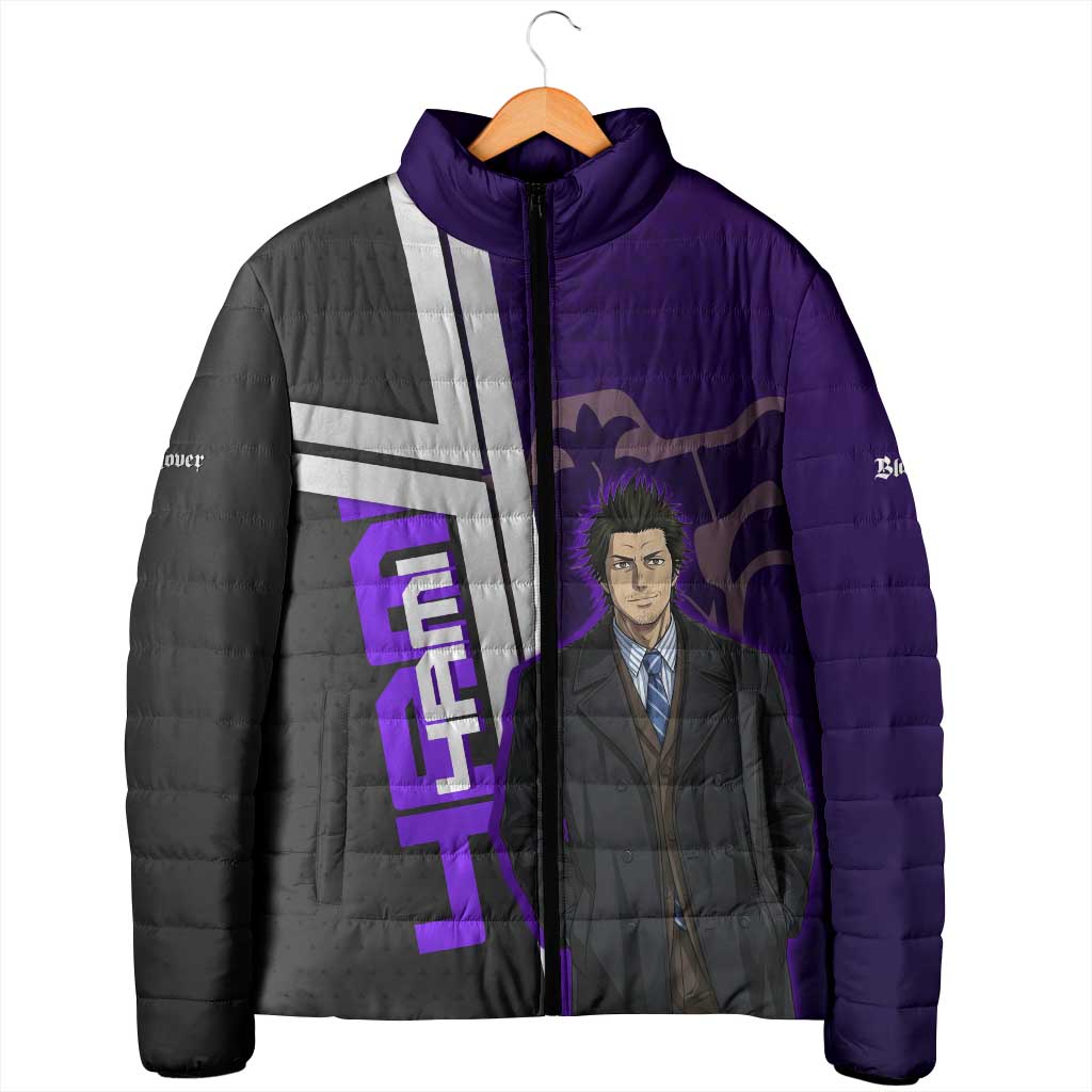Yami Sukehiro Padded Jacket Dark Anime Graphic Style