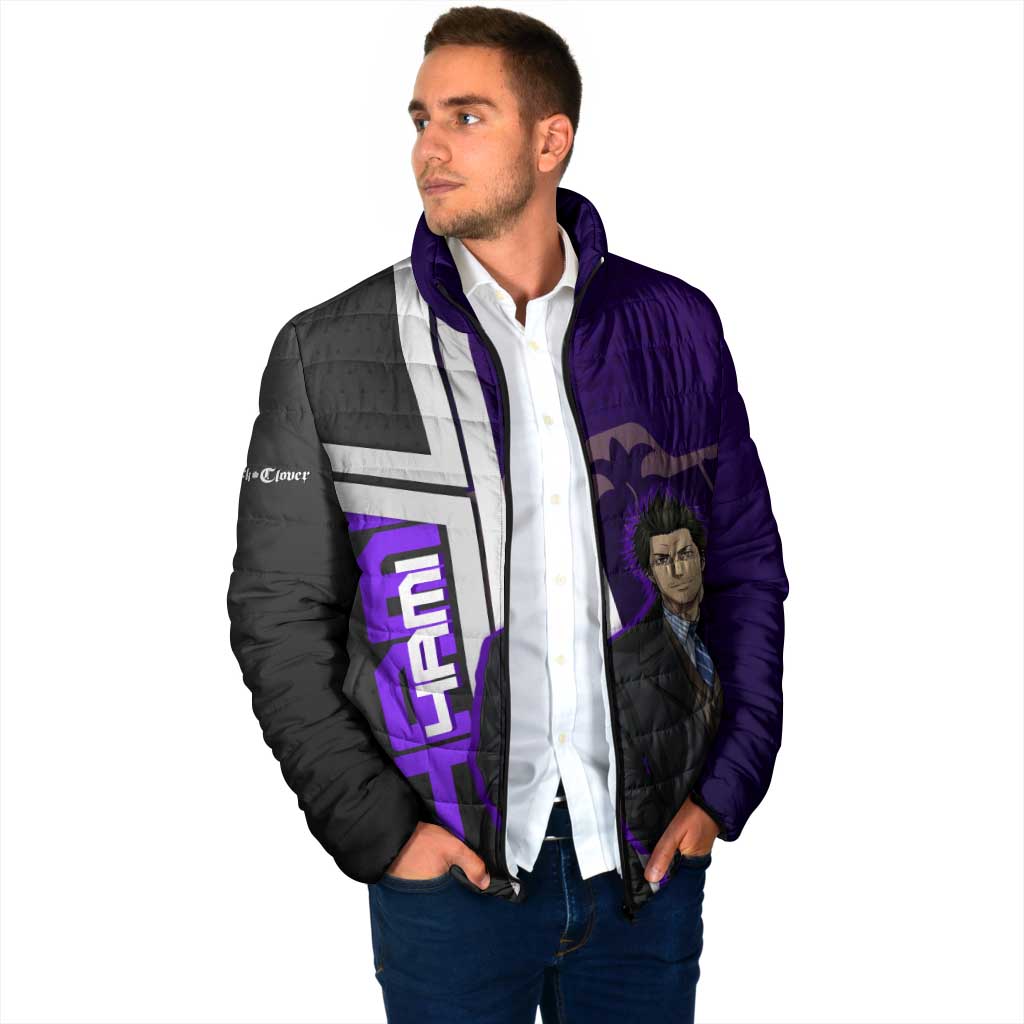 Yami Sukehiro Padded Jacket Dark Anime Graphic Style
