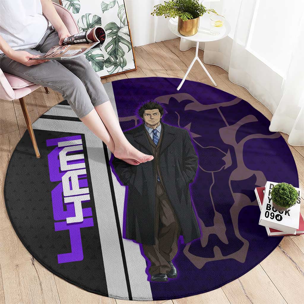 Yami Sukehiro Round Carpet Dark Anime Graphic Style