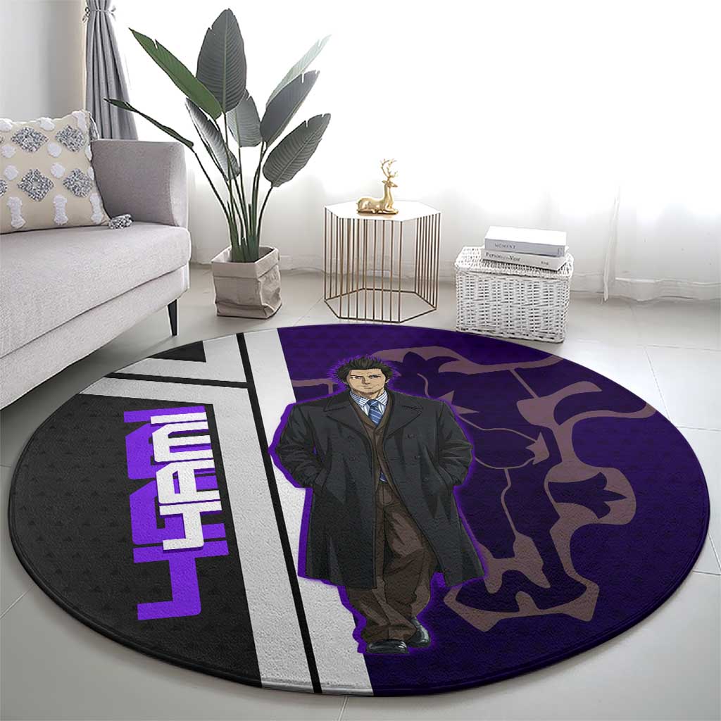 Yami Sukehiro Round Carpet Dark Anime Graphic Style