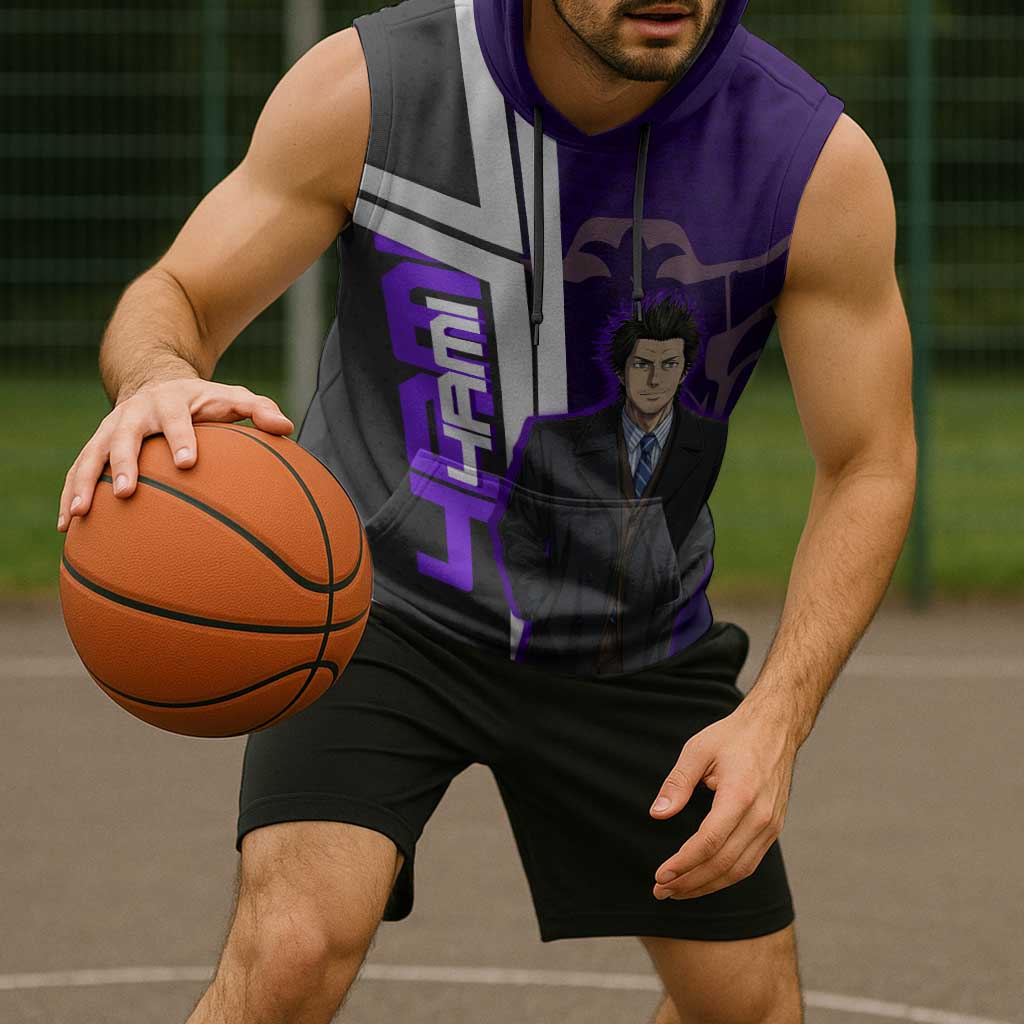 Yami Sukehiro Sleeveless Hoodie Dark Anime Graphic Style