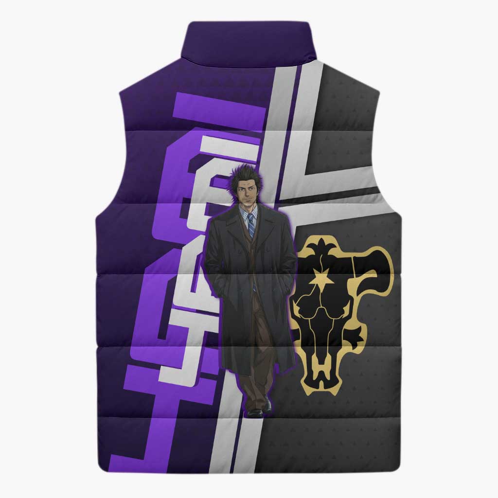 Yami Sukehiro Sleeveless Puffer Jacket Dark Anime Graphic Style