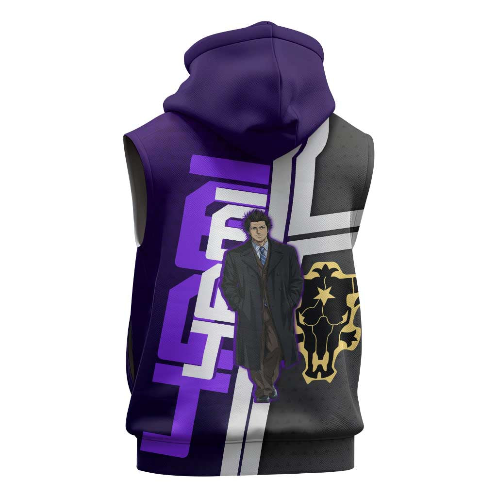 Yami Sukehiro Sleeveless Zip Hoodie Dark Anime Graphic Style