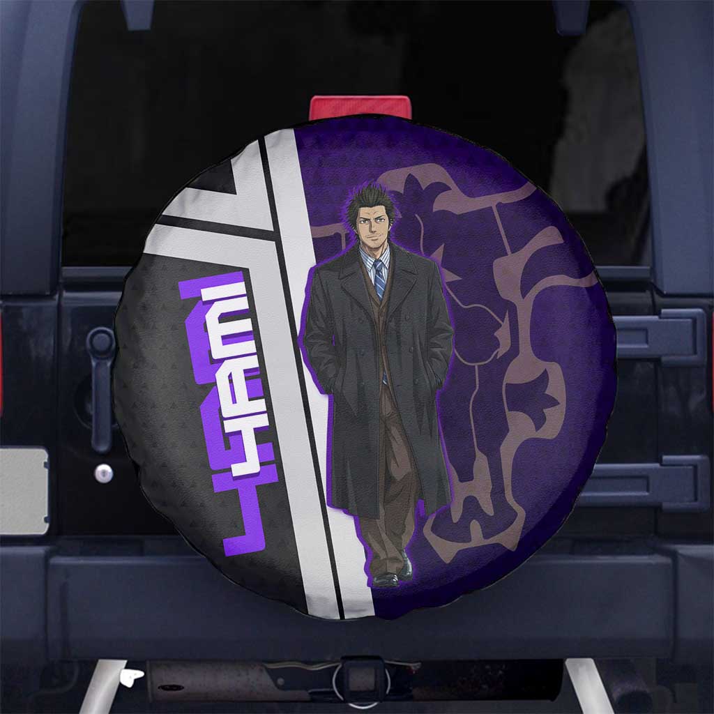 Yami Sukehiro Spare Tire Cover Dark Anime Graphic Style