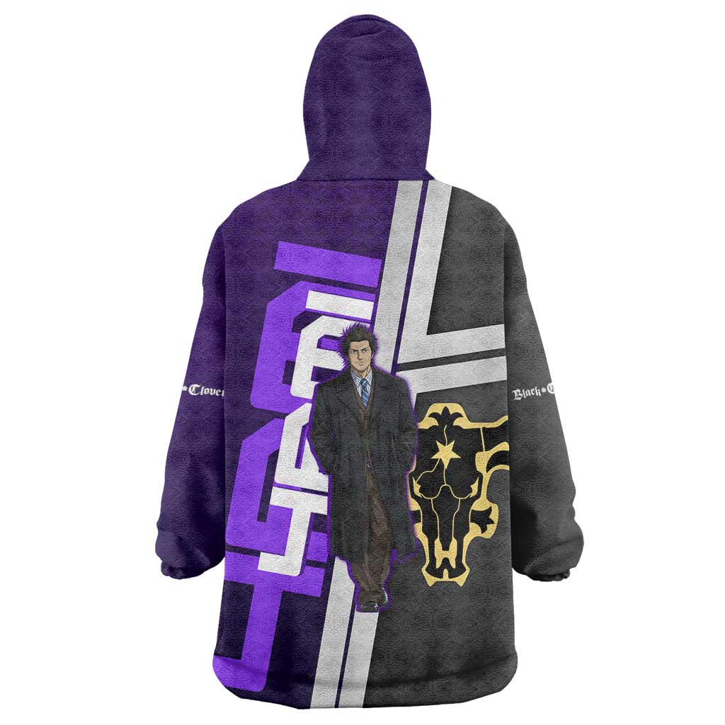 Yami Sukehiro Wearable Blanket Hoodie Dark Anime Graphic Style