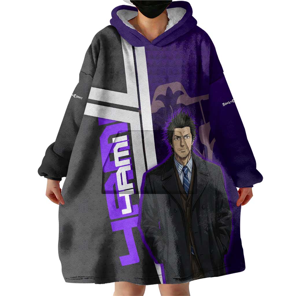 Yami Sukehiro Wearable Blanket Hoodie Dark Anime Graphic Style