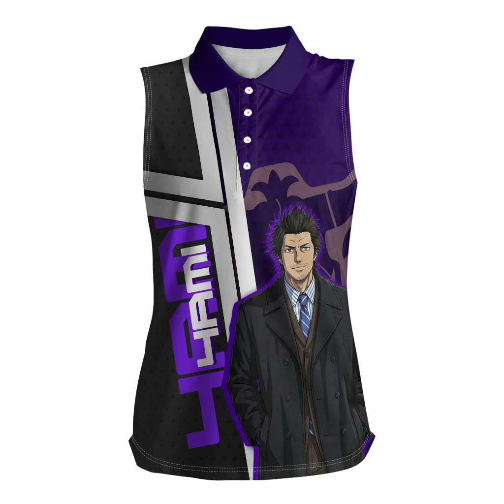 Yami Sukehiro Women Sleeveless Polo Shirt Dark Anime Graphic Style