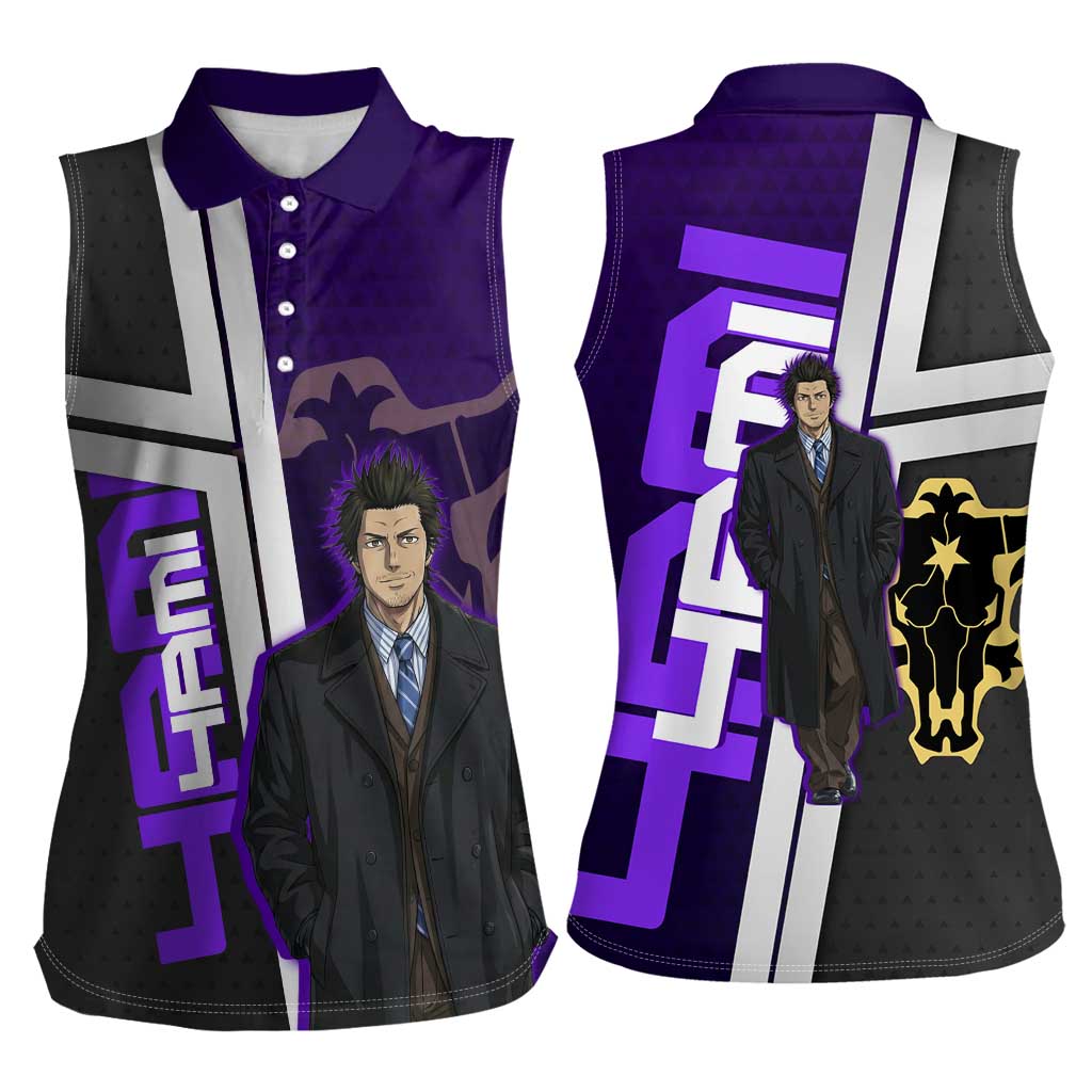 Yami Sukehiro Women Sleeveless Polo Shirt Dark Anime Graphic Style