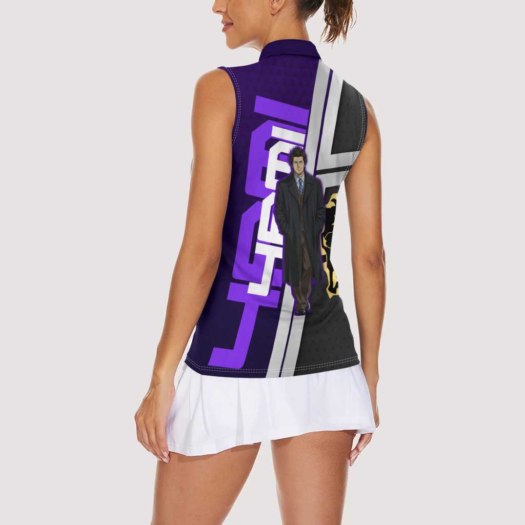 Yami Sukehiro Women Sleeveless Polo Shirt Dark Anime Graphic Style