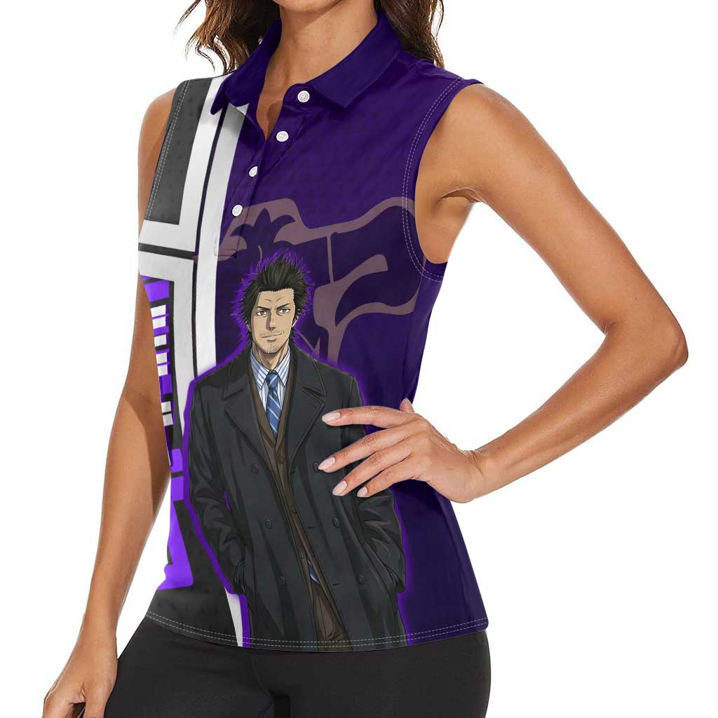 Yami Sukehiro Women Sleeveless Polo Shirt Dark Anime Graphic Style