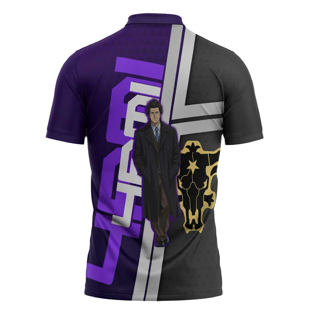 Yami Sukehiro Zipper Polo Shirt Dark Anime Graphic Style