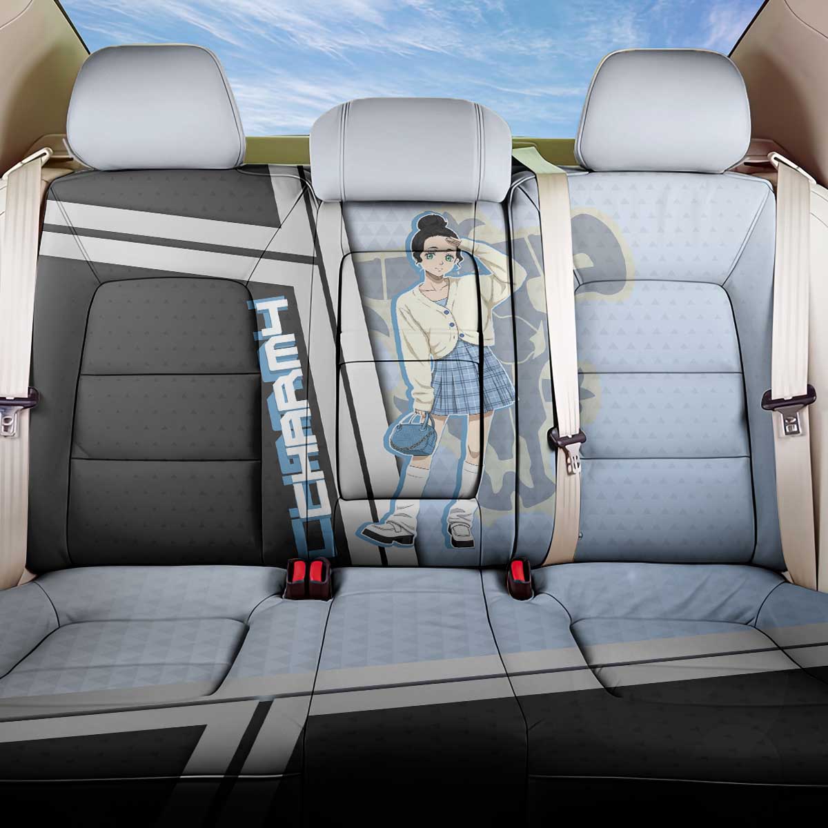 Charmy Pappitson Back Car Seat Cover Soft Pastel Anime Style
