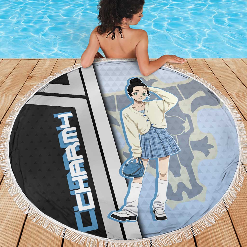 Charmy Pappitson Beach Blanket Soft Pastel Anime Style