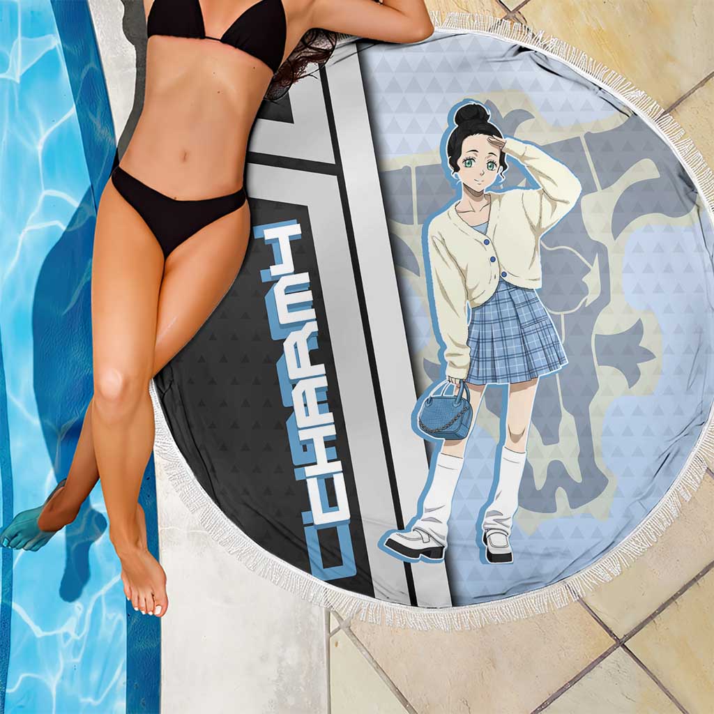 Charmy Pappitson Beach Blanket Soft Pastel Anime Style