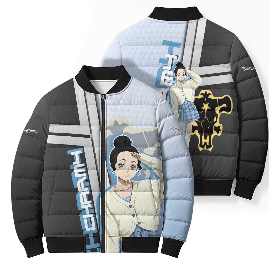 Charmy Pappitson Bomber Puffer Jacket Soft Pastel Anime Style
