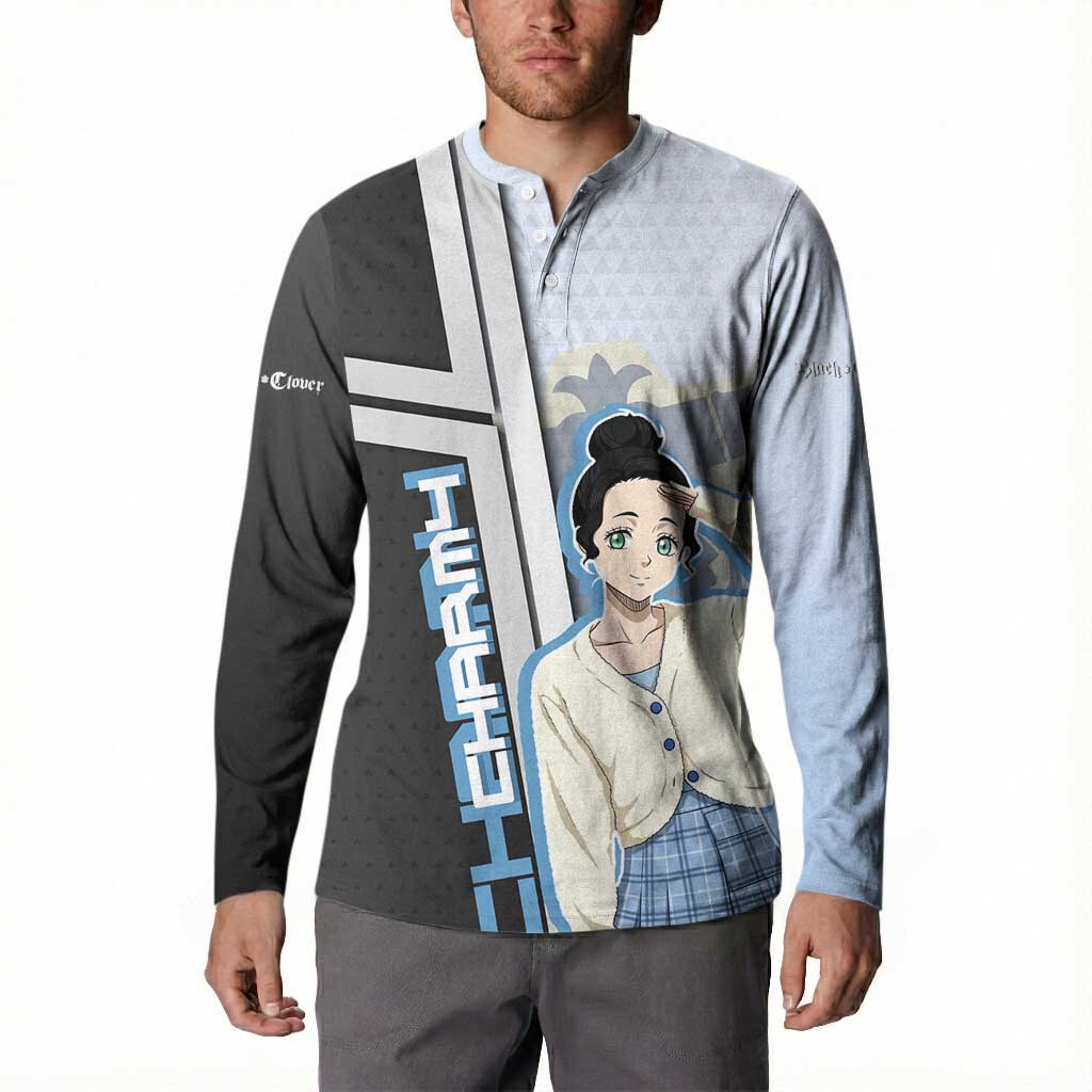 Charmy Pappitson Button Sweatshirt Soft Pastel Anime Style