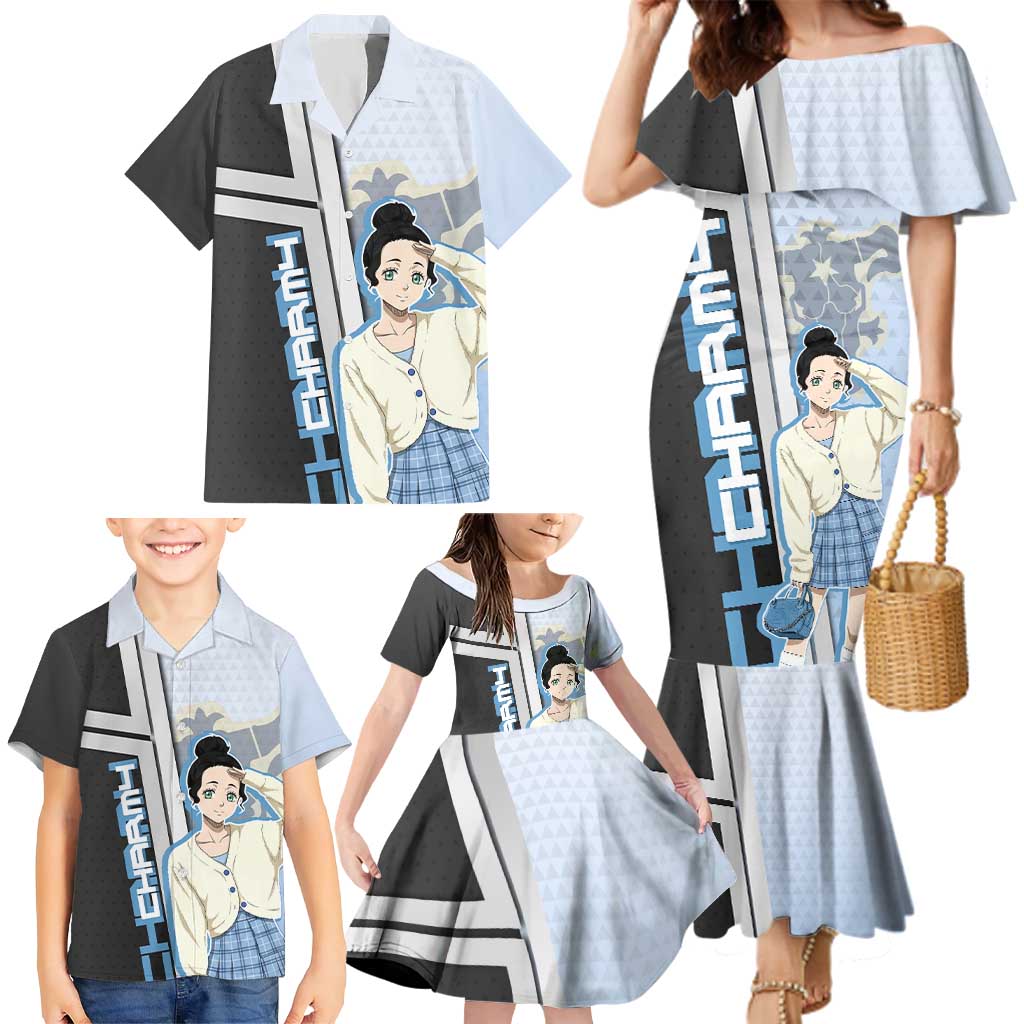 Charmy Pappitson Family Matching Mermaid Dress and Hawaiian Shirt Soft Pastel Anime Style