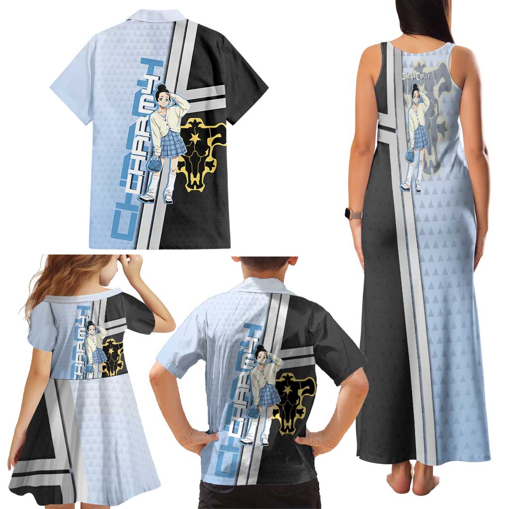 Charmy Pappitson Family Matching Tank Maxi Dress and Hawaiian Shirt Soft Pastel Anime Style