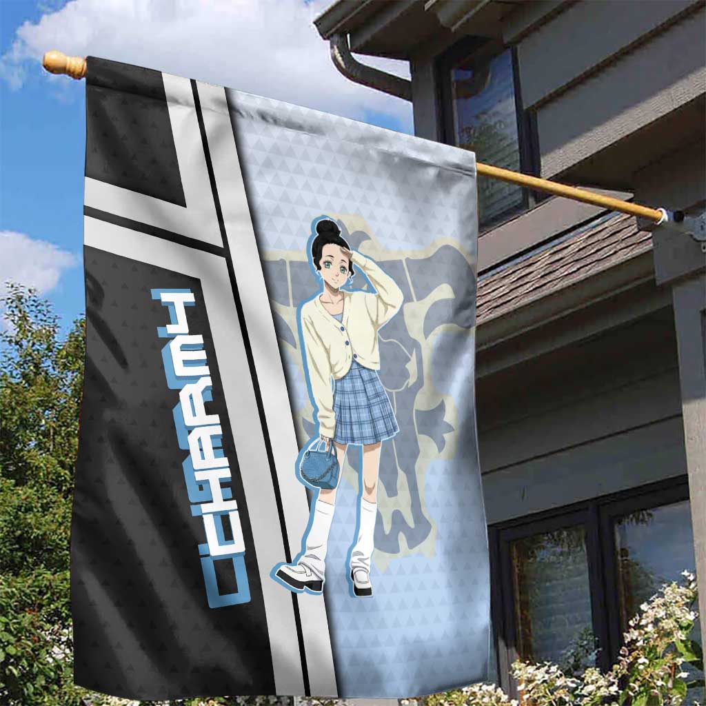 Charmy Pappitson Garden Flag Soft Pastel Anime Style