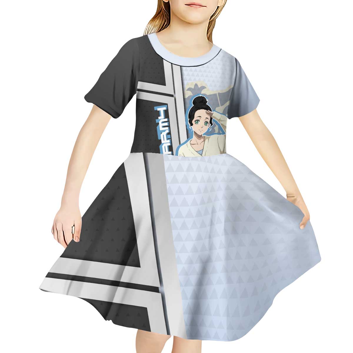 Charmy Pappitson Kid Short Sleeve Dress Soft Pastel Anime Style