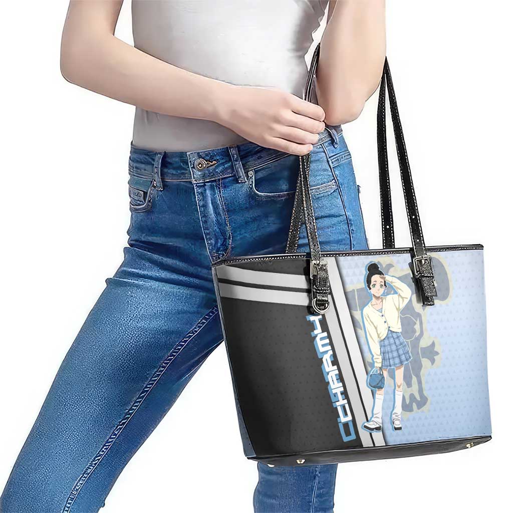 Charmy Pappitson Leather Tote Bag Soft Pastel Anime Style