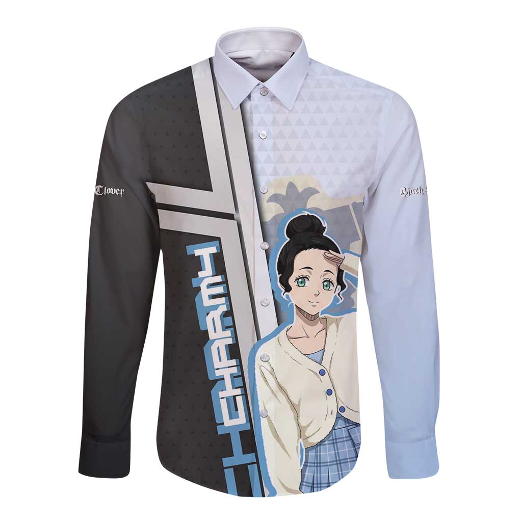 Charmy Pappitson Long Sleeve Button Shirt Soft Pastel Anime Style