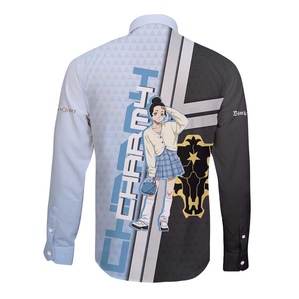 Charmy Pappitson Long Sleeve Button Shirt Soft Pastel Anime Style
