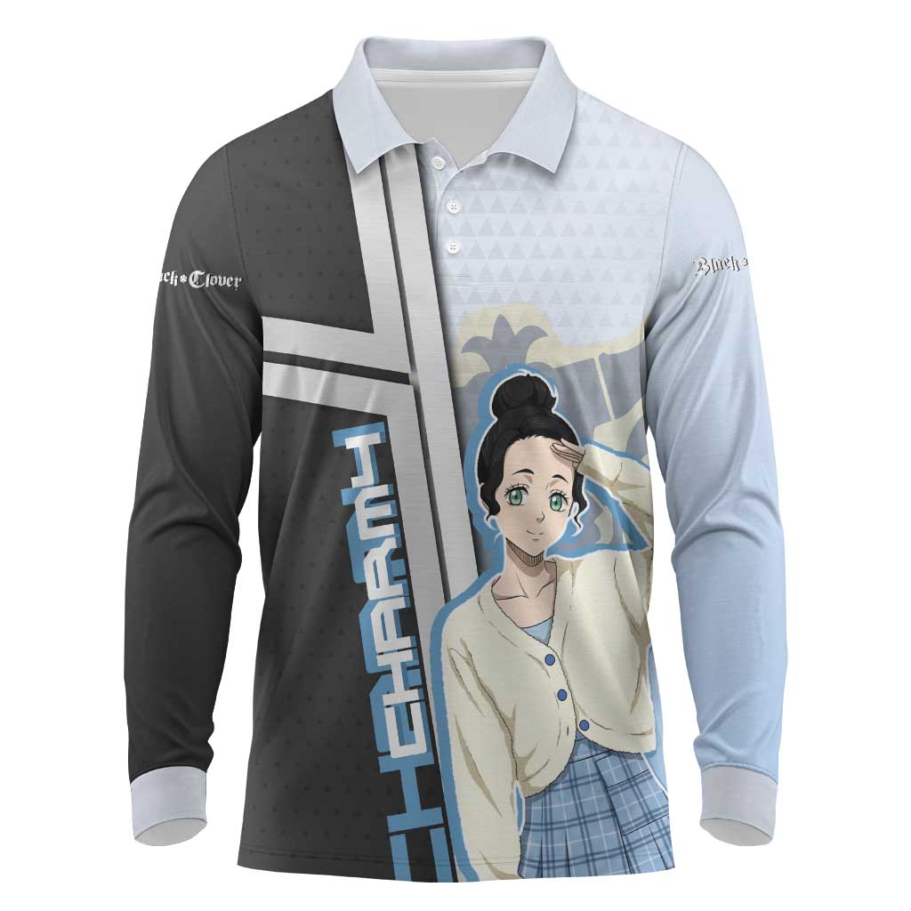 Charmy Pappitson Long Sleeve Polo Shirt Soft Pastel Anime Style
