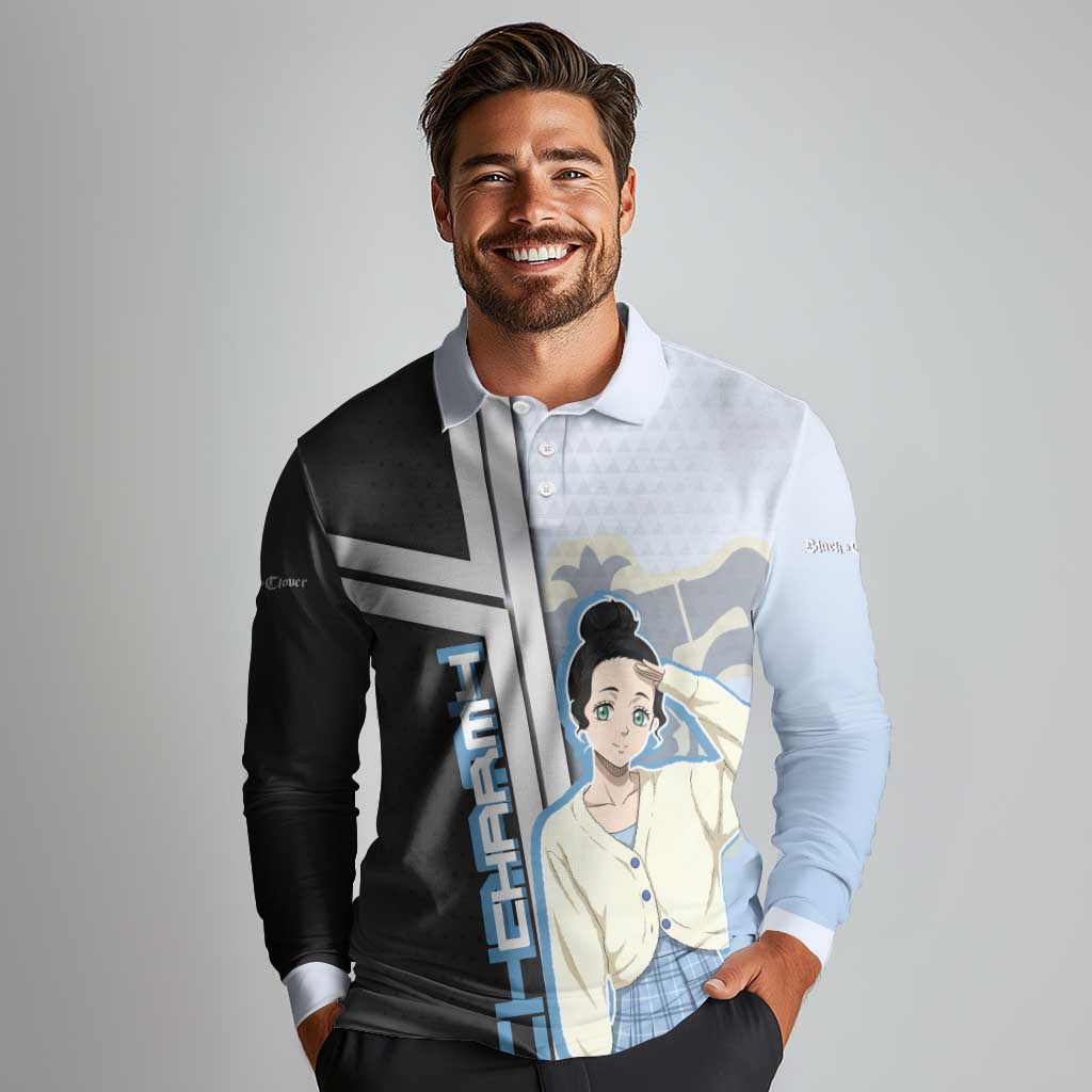Charmy Pappitson Long Sleeve Polo Shirt Soft Pastel Anime Style