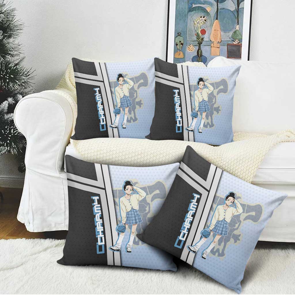 Charmy Pappitson Pillow Cover Soft Pastel Anime Style