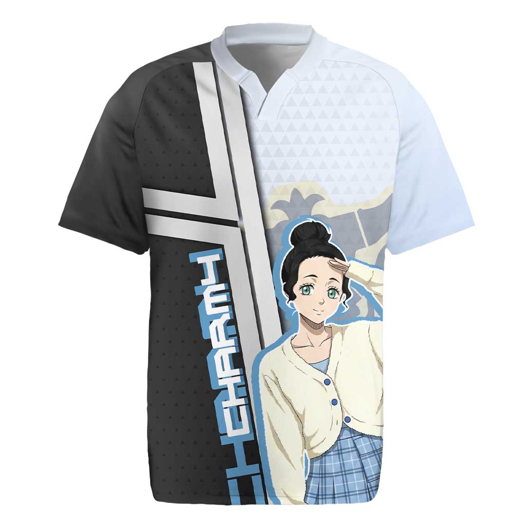 Charmy Pappitson Rugby Jersey Soft Pastel Anime Style